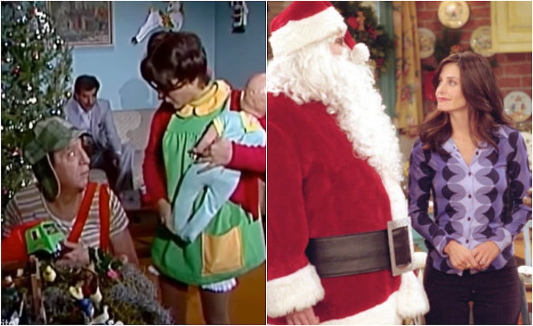 "El chavo del 8" Y "Friends" son dos de los programas que retratan la Navidad en algunos de sus episodios.
Fotos: Especial