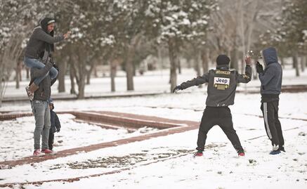 Azotan nevadas a estados del norte de la República