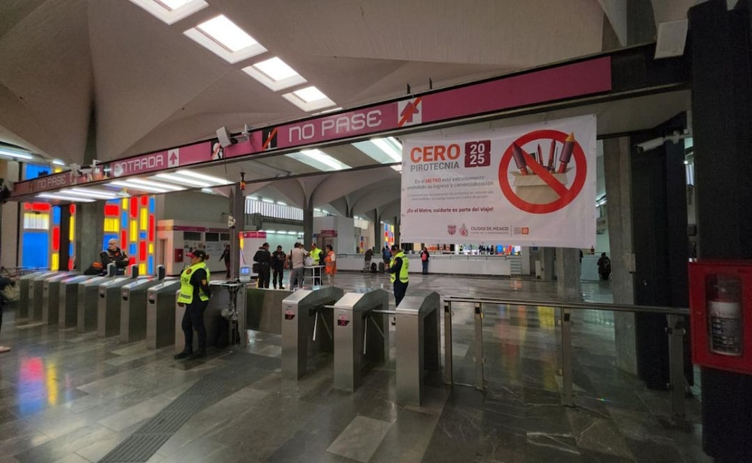 Metro CDMX activa Operativo Cero Pirotecnia; refuerzan seguridad en las 12 líneas. Foto: Especial