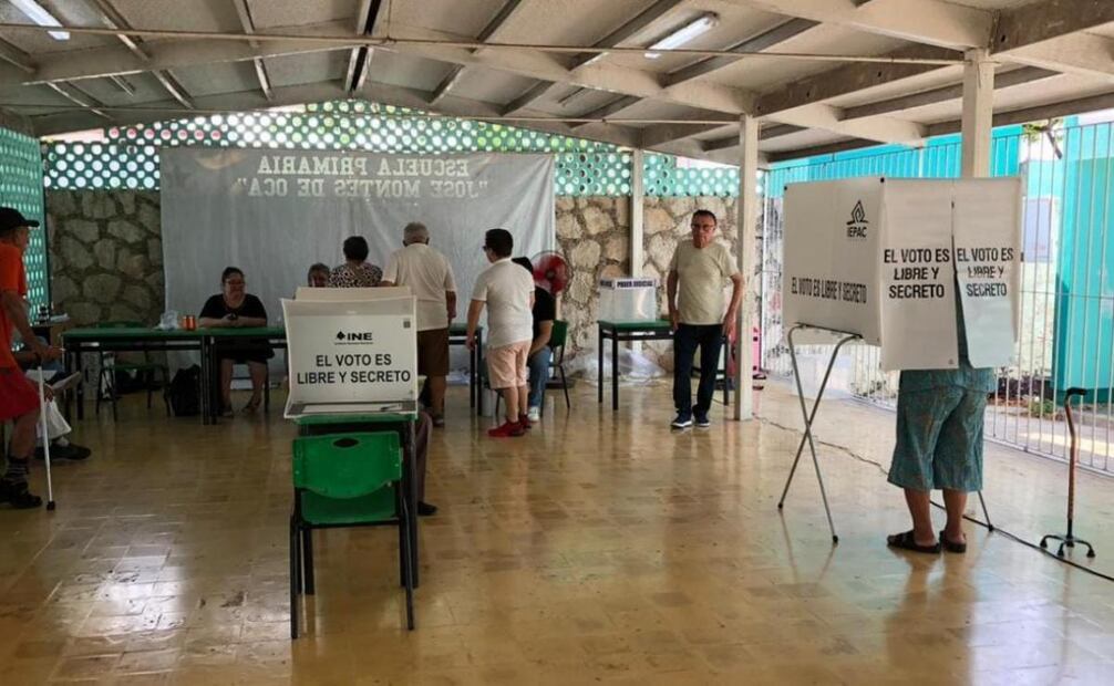 Participación durante elección judicial en Yucatán (02/06/2025). Foto: Especial
