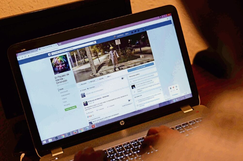 El perfil del payaso en Facebook ya tiene más de 7 mil seguidores (CUAUHTÉMOC MORENO. EL UNIVERSAL)