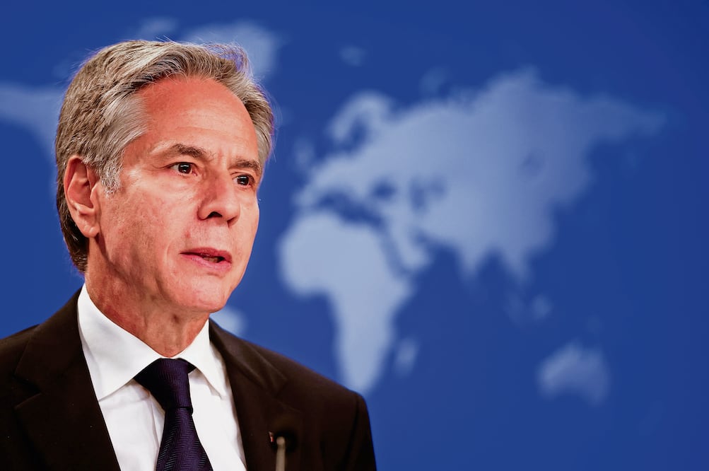 Antony Blinken, secretario estadounidense de Estado, ayer en Washington.  Foto: AFP
