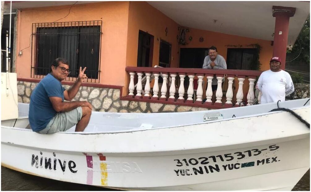 Siguen inundaciones en Rio Lagartos y Progreso, Yucatán por el paso del huracán "Milton". Foto: Especial
