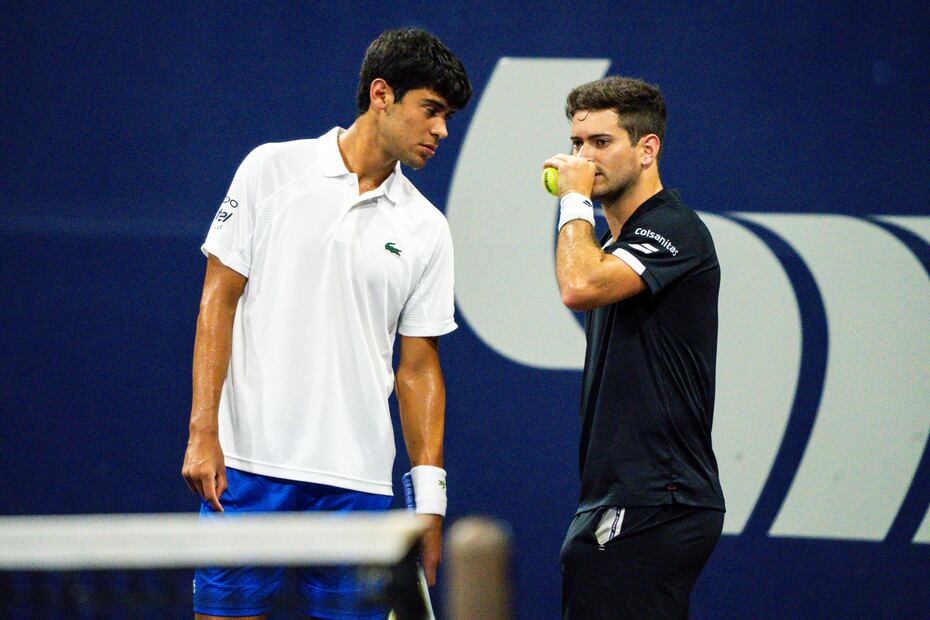 Rodrigo Pacheco y Nicolás Mejía en el Abierto de Los Cabos - Foto: Mifel Tennis Open by Telcel Oppo