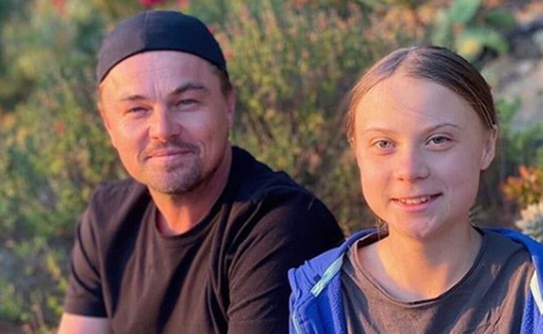 Leonardo DiCaprio y Greta Thunberg. Foto: Instagram 