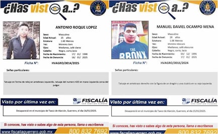 Denuncian la desaparición de tres jóvenes en Taxco