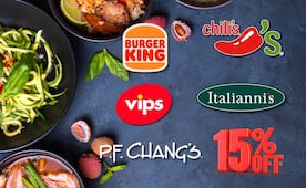 ¿Comer en restaurantes y ahorrar al mismo tiempo?:  descuentos en Vips, Chili's, Burger King, Italianni's y P.F. Chang's