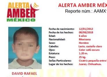 Hallan cuerpo de niño en Chihuahua; diputada dice que es David Rafael