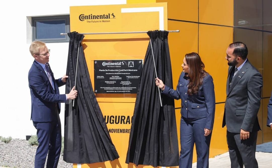Inauguran segunda planta de ContiTech en Aguascalientes (03/11/2025). Foto: Especial