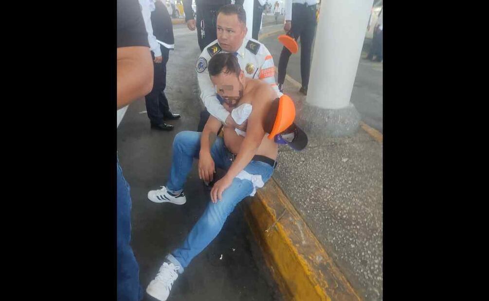El policía recibió 3 disparos afuera del AICM Foto: Especial