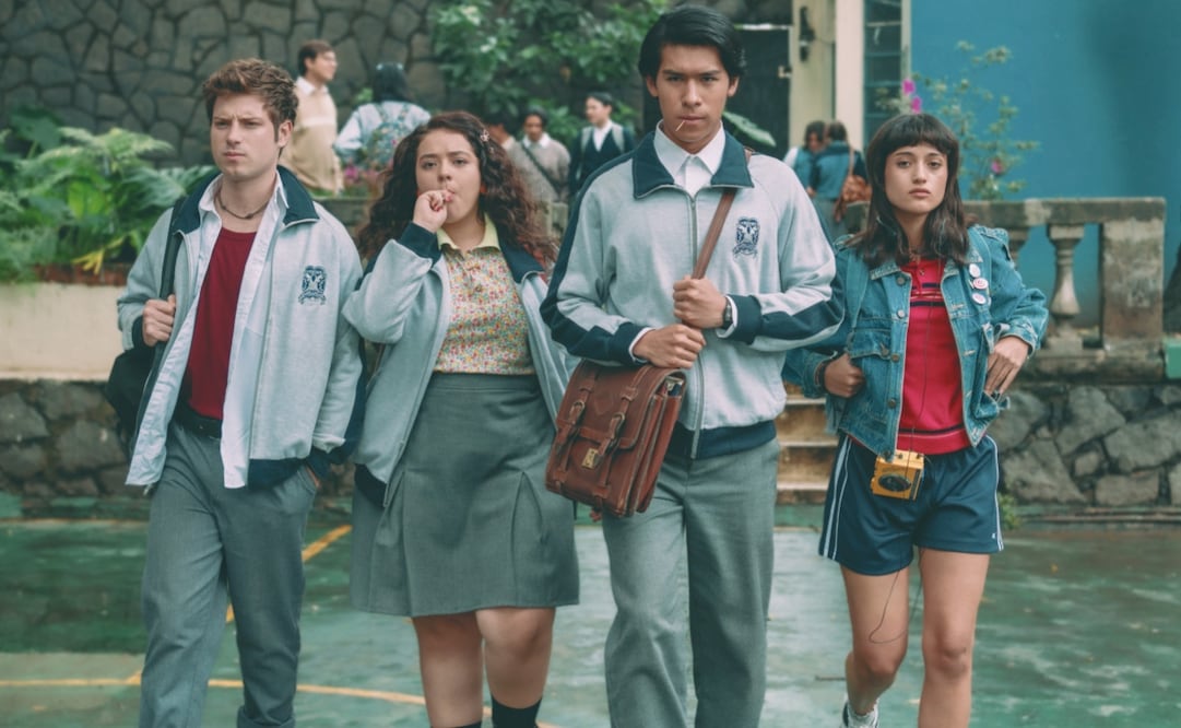 Nicolás Haza, Macarena Oz, Virgilio Delgado y Camila Calónico interpretan a la pandilla que vende exámenes. Ellos deberán enfrentarse a nuevos rivales por el dominio de la escuela. Foto: Prime Video