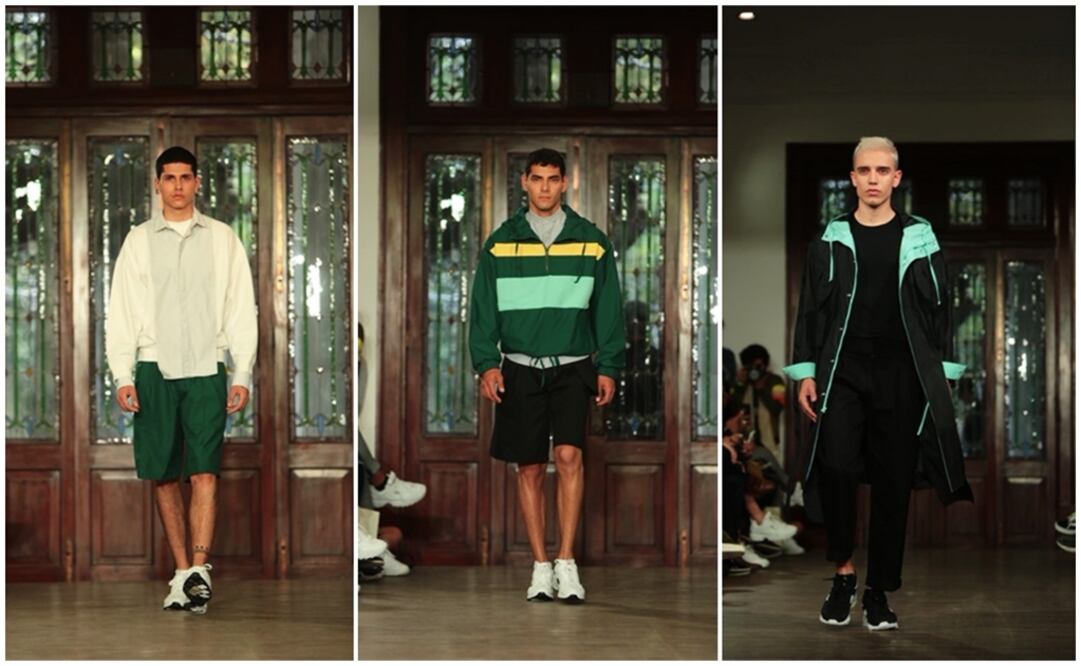 The designers proposed a beauty look made up of well-hydrated lips and skin, accentuating the models’ eyes with subtle shades of pink - Photo: Sergio Tapia/EL UNIVERSAL