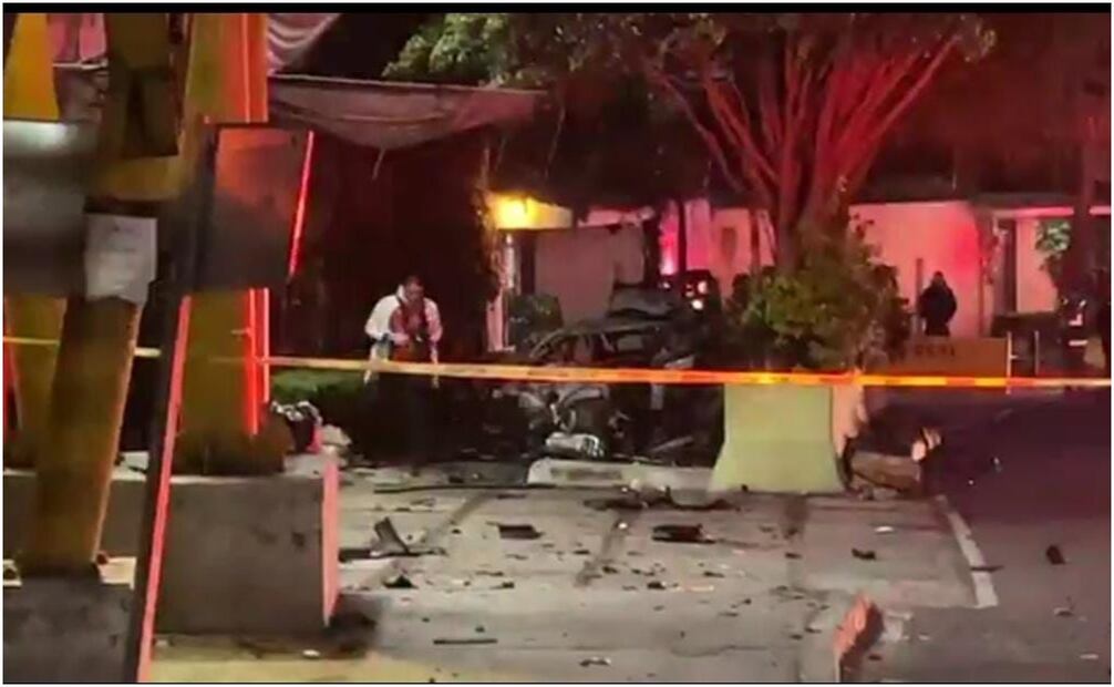 Accidente en Paseo de la Reforma. Foto: Especial
