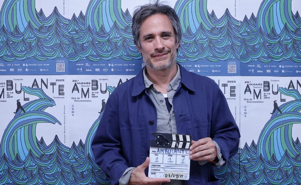 Gael García inició hace dos décadas el proyecto Gira de Documentales Ambulante  con su colega y amigo Diego Luna.  Foto: Berenice Fregoso/EL UNIVERSAL.