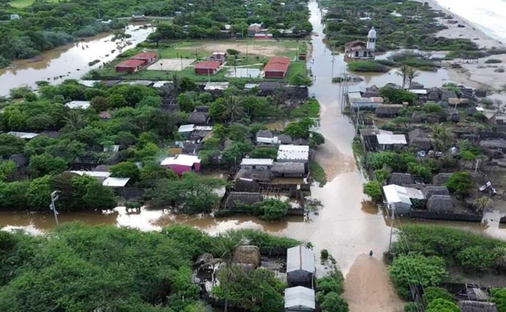 Estragos que dejó el huracán Erick. Foto: Especial