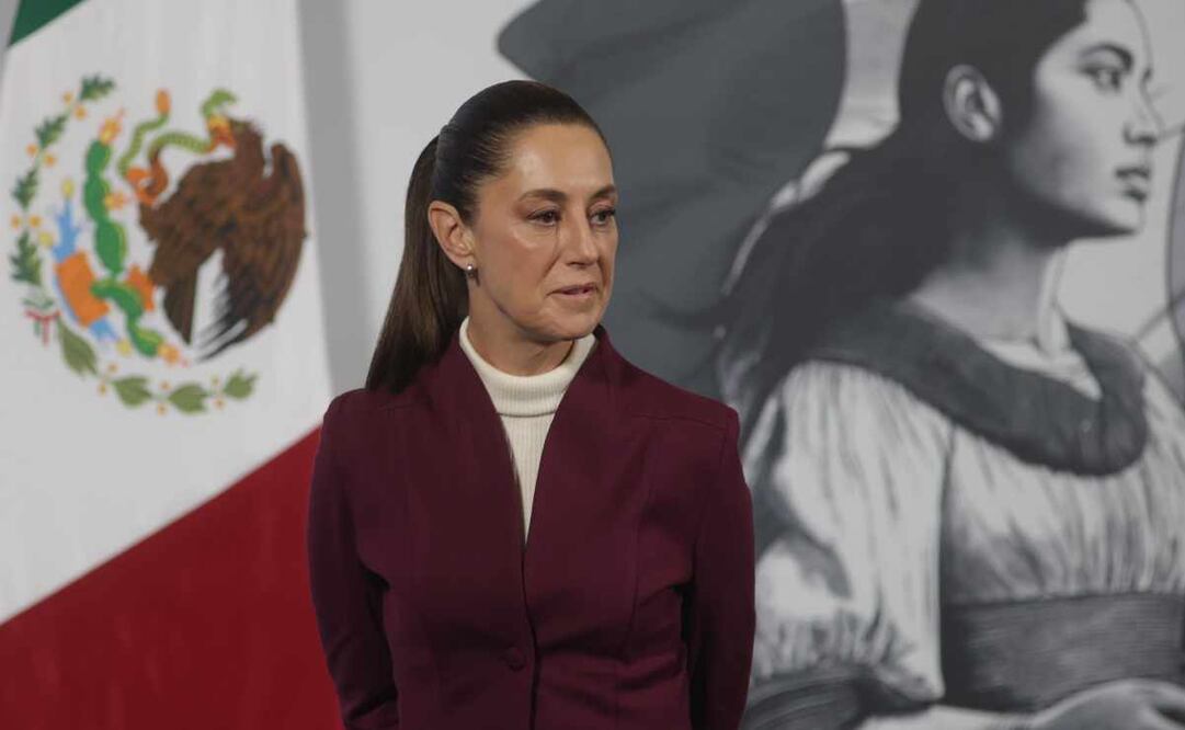 La presidenta Claudia Sheinbaum en la conferencia matutina de este 24 de junio en Palacio Nacional. Foto: Carlos Mejía / EL UNIVERSAL.