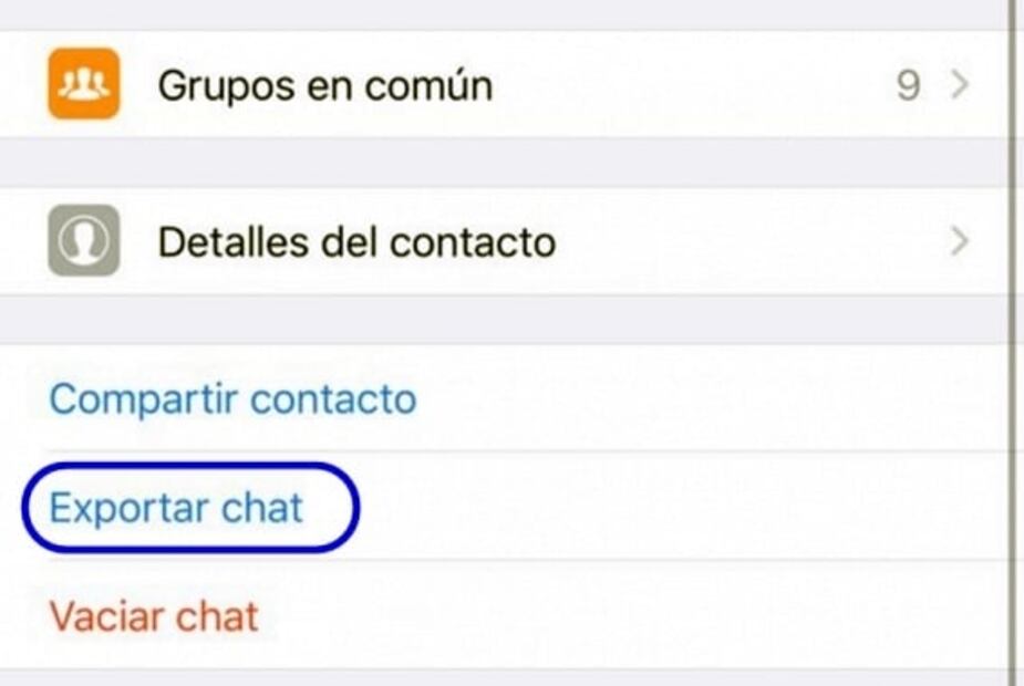Cómo guardar una conversación de WhatsApp