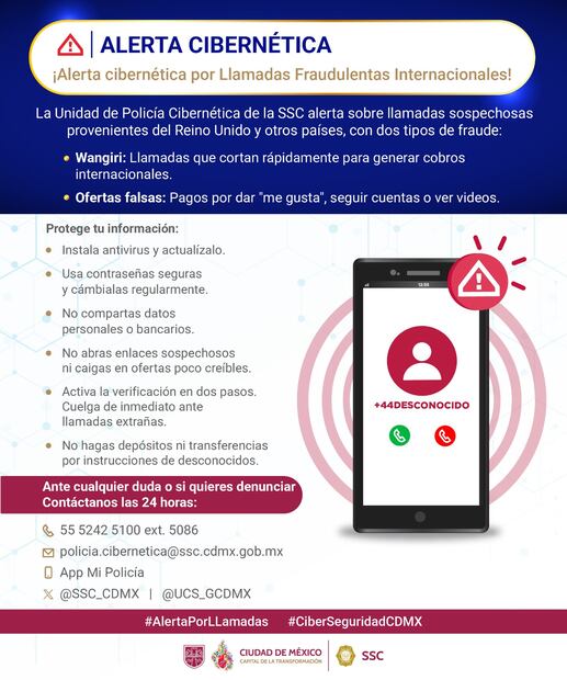 Llamadas internacionales de fraude. Foto: Especial