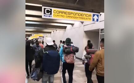 Salen 200 migrantes en Metro rumbo a Querétaro