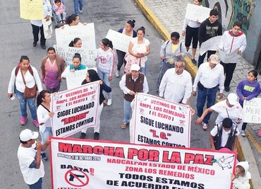 Por tercera vez, marchan para exigir seguridad en Satélite