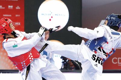 María y Saúl con plaza olímpica