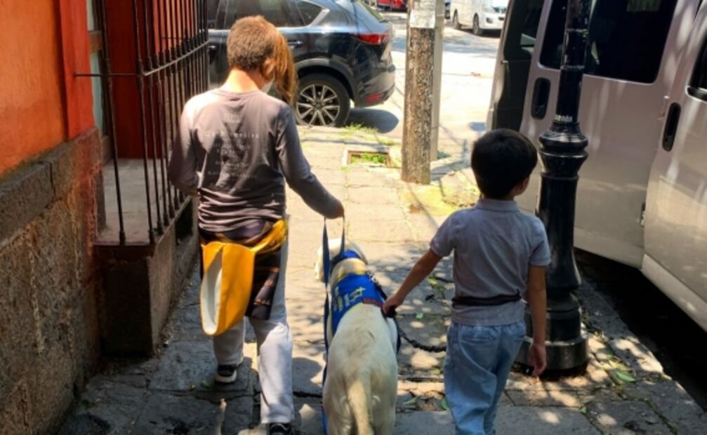 Así ayuda el perro Wasabi a Iñaki, hijo de Rafa Sarmiento y "La Choco"