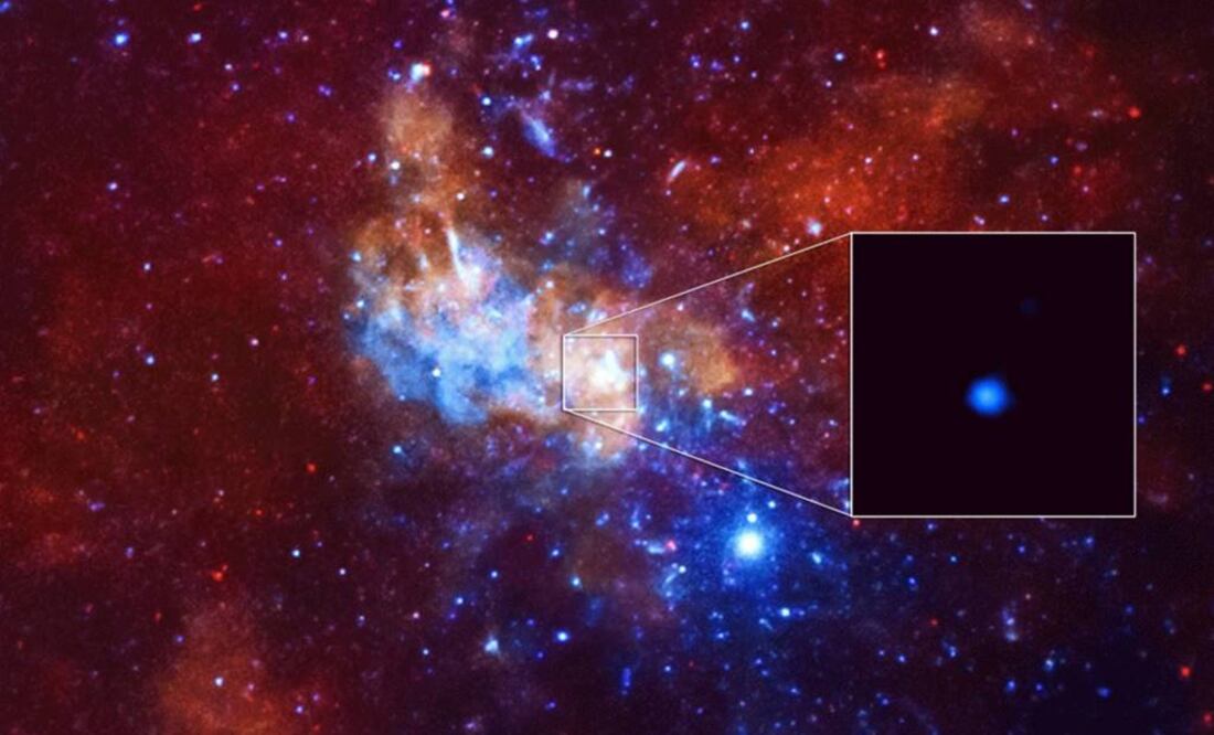 Agujeros negros supermasivos en centro de galaxias son como motores cósmicos y se cree que están alimentados esos campos magnéticos. Foto: NASA