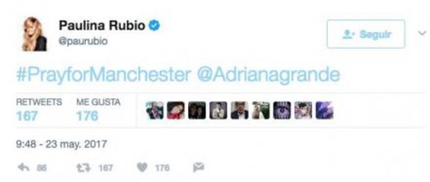 Paulina Rubio confunde a Ariana Grande y la critican