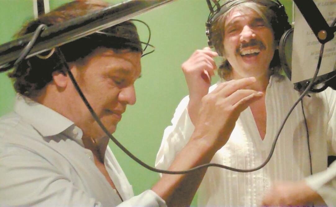 Los cantautores unieron sus voces y ese tema es inédito. Foto: Cortesía