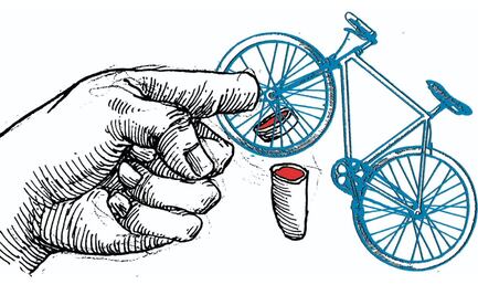 Claudia en bicicleta, con dos ruedas (o sobre cruzar el voto o no)