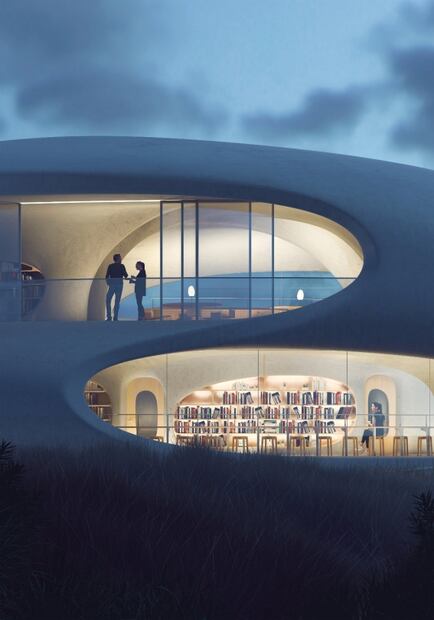 Dónde estará la biblioteca del futuro, inspirada en el agujero de gusano