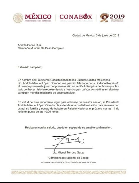 Presidente López Obrador será un honor conocerlo: Andy Ruiz