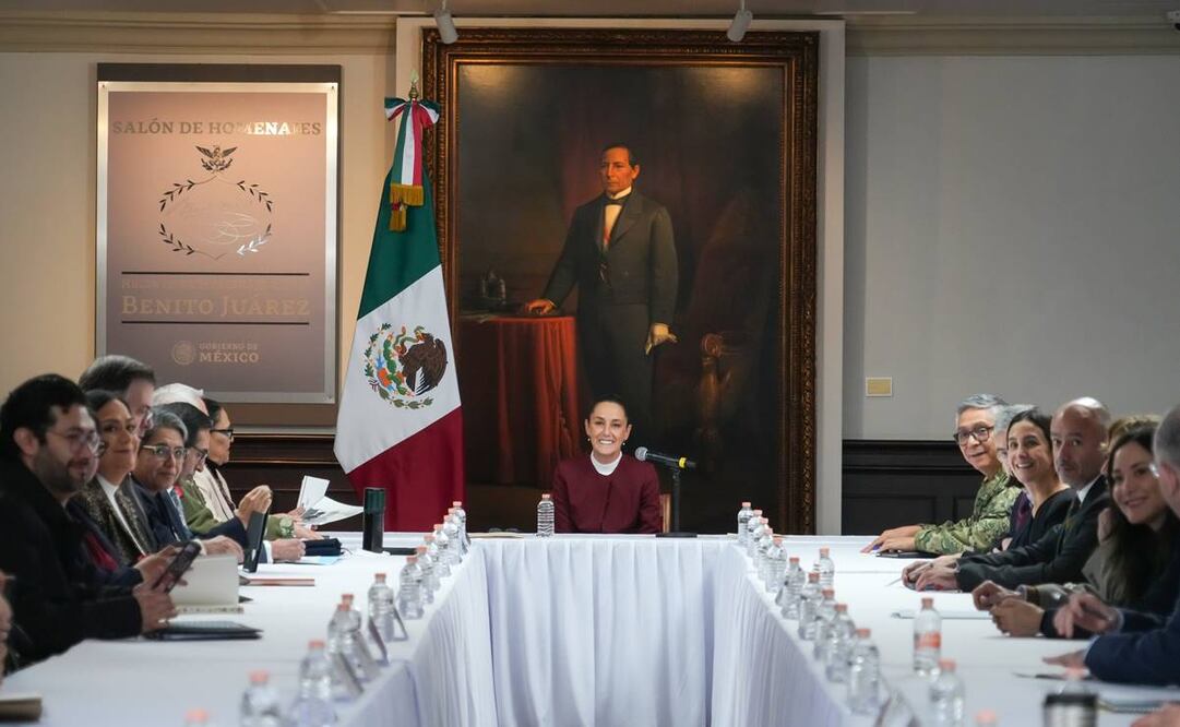 Claudia Sheinbaum, durante su reunión con el gabinete legal. Foto: Tomada de la cuenta de X de @Claudiashein