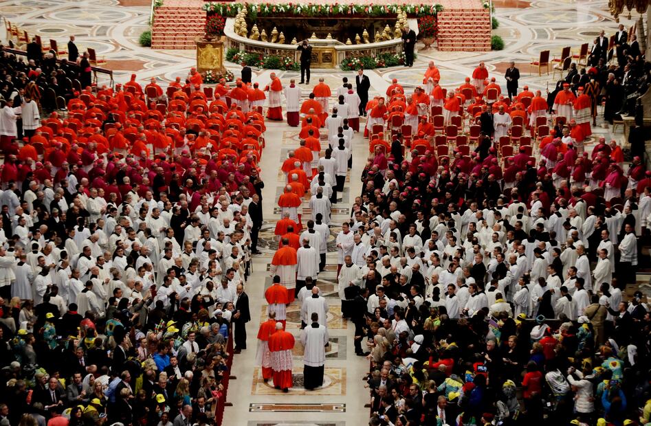 21 de los nuevos cardenales que fueron creados bajo el papado de Jorge Mario Bergoglio. Foto: AP