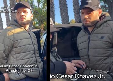 Así fue arrestado Julio César Chávez Jr. en EU; video muestra que el boxeador mexicano fue encadenado