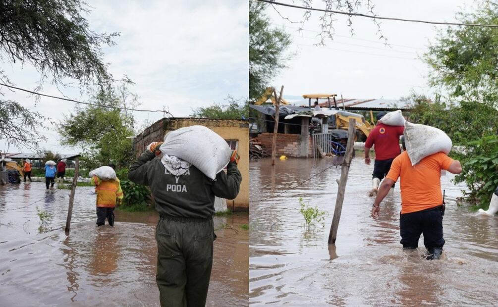 Realizan trabajos de limpieza tras lluvias en 4 municipios de Guanajuato (24/06/2025). Foto: Especial