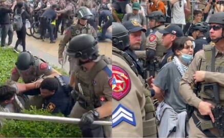 Autoridades desalojan a manifestantes propalestinos en Universidad de Texas y arresta a 10, reportan medios