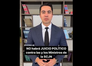 "No habrá juicio político en contra de ministros", advierte el presidente de la Comisión de Justicia