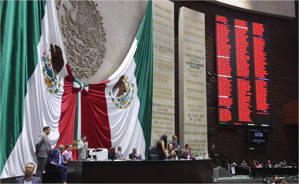 Diputados aprobaron en lo general la reforma a la Guardia Nacional, este 19 de septiembre del 2024. Foto: Diego Simón/EL UNIVERSAL