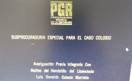 Fiscalía revela 15 tomos de la investigación del caso Colosio