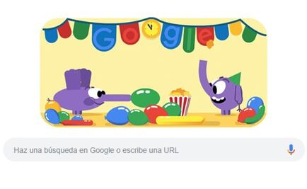 Google recibe el Año Nuevo con doodle animado