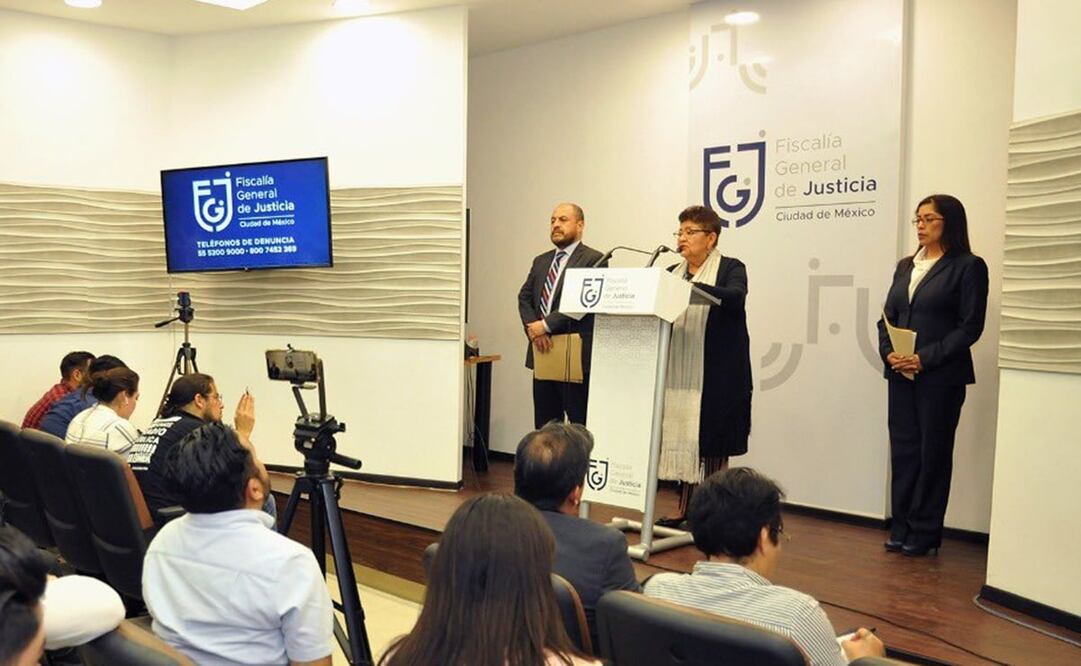 Conferencia de prensa de la Fiscalía General de la Ciudad de México/ Tomada de Twitter @FiscaliaCDMX