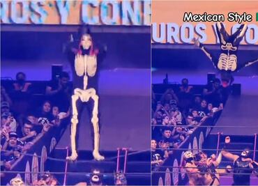 El espectacular vuelo de La Parka en Triplemanía Regia; el luchador mexicano se llevó una gran ovación