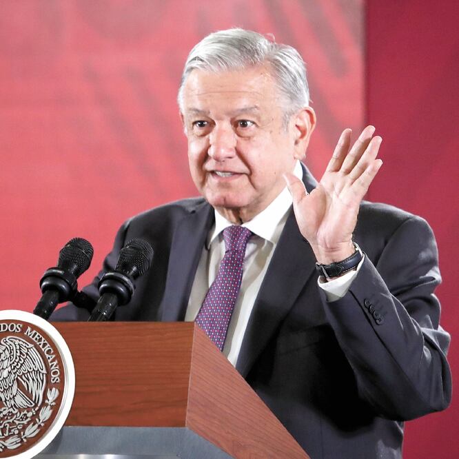 El presidente Andrés Manuel López Obrador arremetió en la conferencia mañanera sobre Mexicanos contra la Corrupción. DIEGO SIMÓN SÁNCHEZ. EL UNIVERSAL