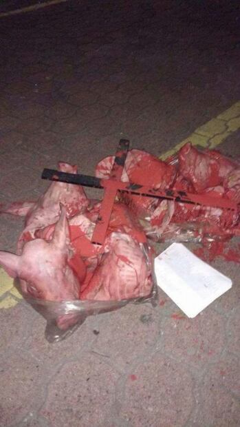 Abandonan restos de cerdos e instructivos apócrifos por elecciones en Edomex