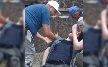 Surgen nuevos videos de ataque en Teotihuacán; "¡vive, vive, por favor, no te mueras!", gritan a herido