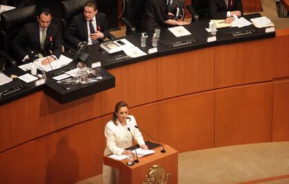 Senadores critican mensaje en comparecencia de canciller