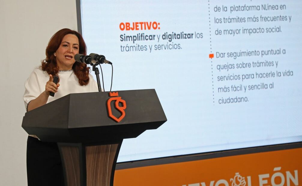 la Jefa de la Oficina Ejecutiva, Mariela Saldívar, detalló los ejes estratégicos anticorrupción (05/08/2025). Foto: Especial