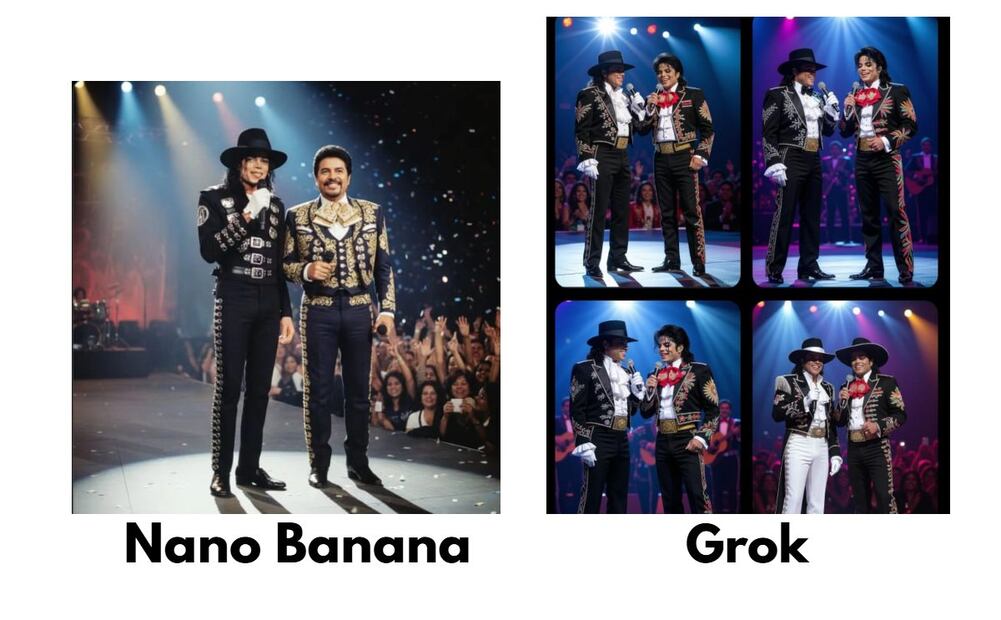 Nano Banana, Grok, Copilot o ChatGPT: cuál IA genera mejores imágenes. Imagen: captura de pantalla
