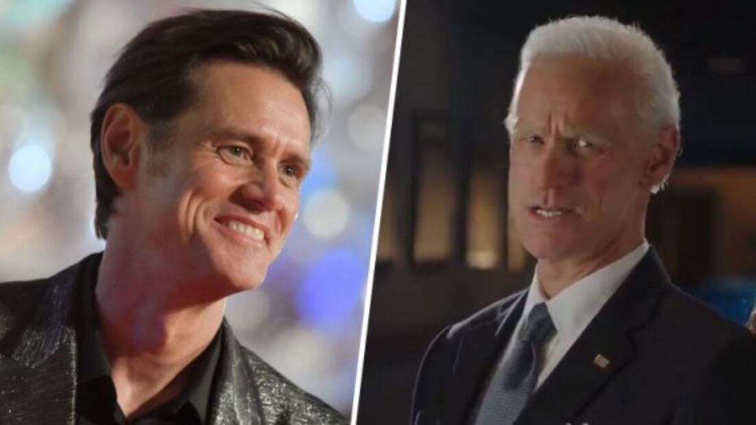 Así se ve Jim Carrey caracterizado como Joe Biden